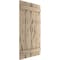Ekena Millwork Rustic Four Board Joined Board-n-Batten Pecky Cypress Faux Wood Shutters, 22"W x 36"H SHUBJS22X36PCPR - alternate 2